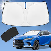 ZOIBV front view installed on Lexus RX showing full windshield protection and cooler cabin