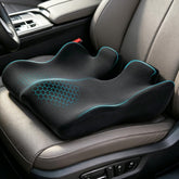 ZOIBV seat cushion front view showing wide supportive shape and fit