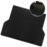 ZONETECH front view of black trunk mat showing full coverage and protection
