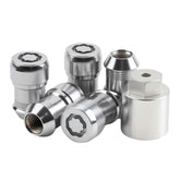 ZONFANT front view of wheel lock lug nuts showing secure anti-theft design