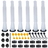 Zoolowua front packaging showing six white replacement nozzles and accessories for quick swap