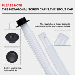 Zoolowua two vent cap styles side-by-side to show options for different can tails