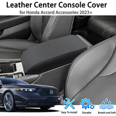 ZOXOQ top-down view on console lid demonstrating complete coverage benefit
