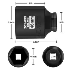 ZOYAKKI side depth profile highlighting deep-well design for recessed fasteners benefit
