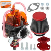 zozoye VM22 carburetor front view showing precise ports and improved flow