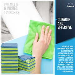 Zwipes cleaning glass streak-free finish for clear, shiny surfaces