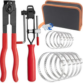 Zzyyldu front view of the 2pc tool kit showing tools and bands for quick repairs