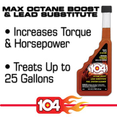 104+ liquid texture close-up showing clarity and concentrate for effective fuel cleaning