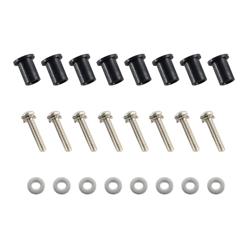 1409KMT close-up of stainless screws and flat washers highlighting corrosion resistance