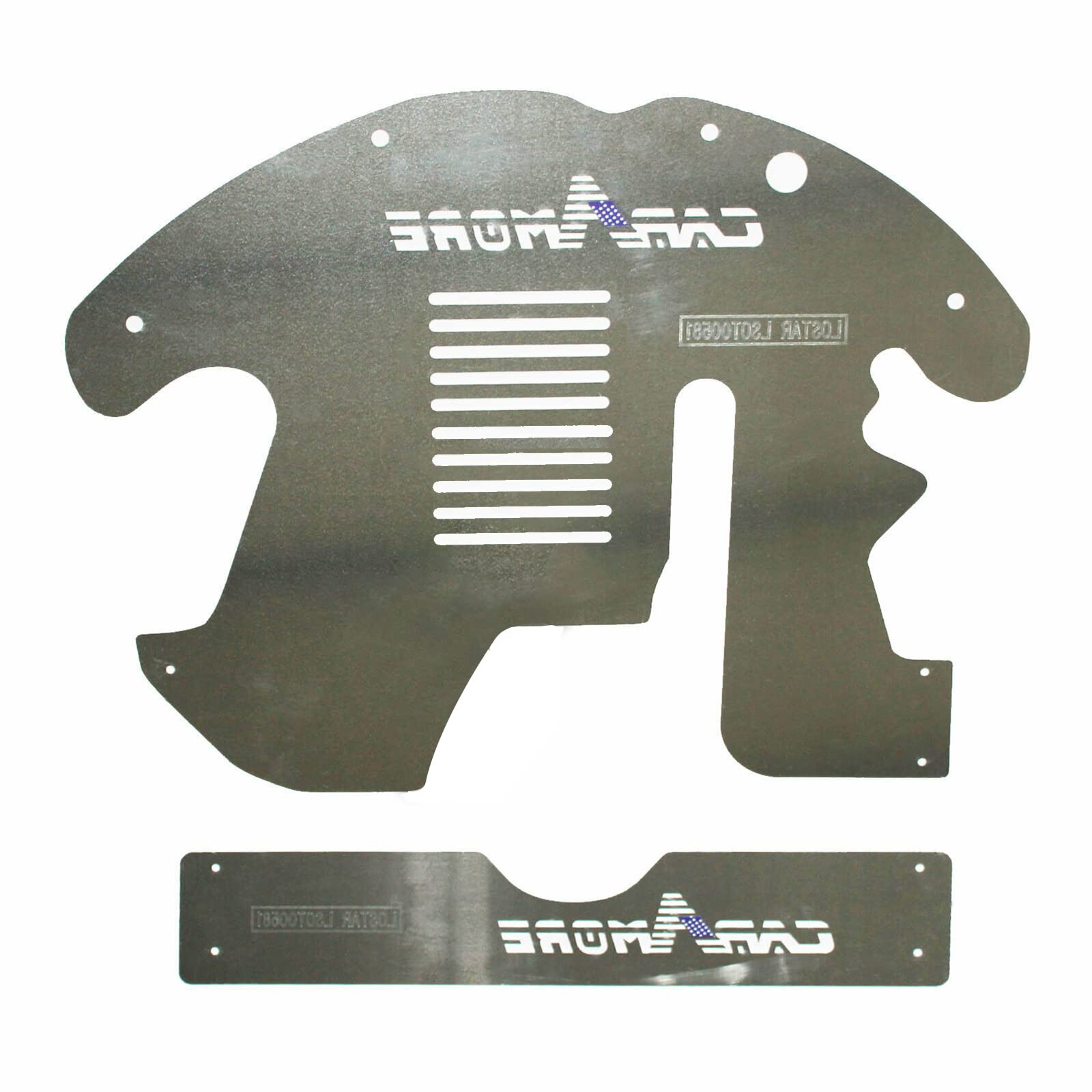 1409KMT shield next to a hand for scale illustrating compact, lightweight design