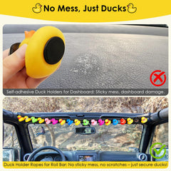 1797 mounted on Jeep roll bar displaying secure fit and visible duck display benefit