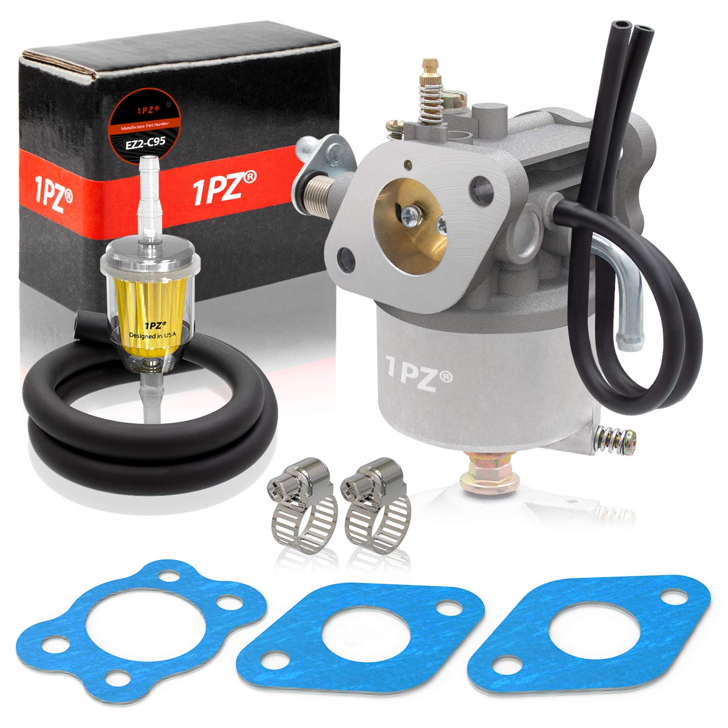 1PZ carburetor front view showing intake and mounting for easy replacement