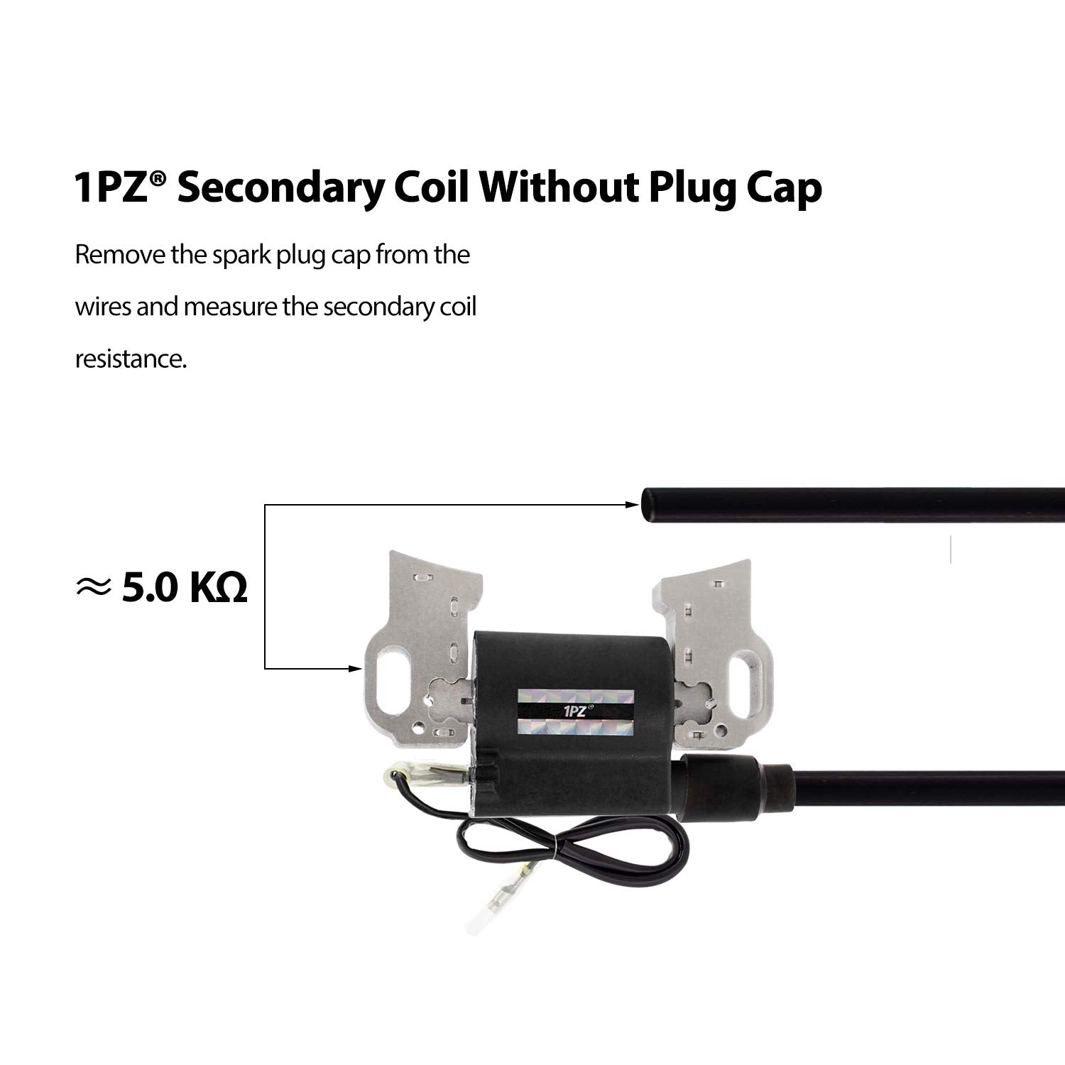 1PZ coil lead and connector detail illustrating correct fit and durability