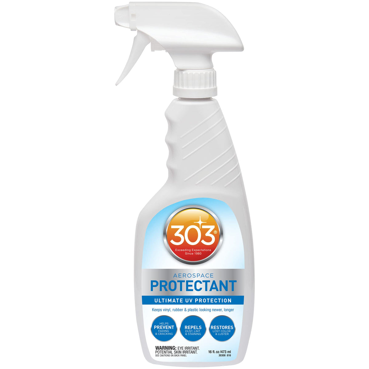 303 Products front label on 16 oz bottle showing product name and usage benefits