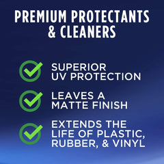 303 Products applied to boat vinyl seat restoring color and resisting UV