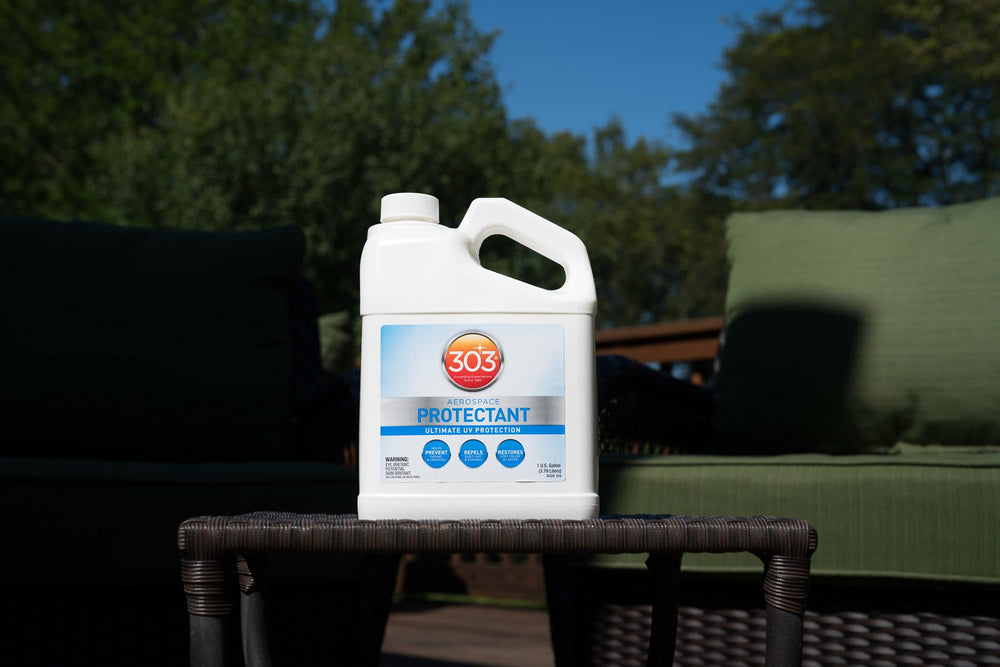 303 Products back label with production code illustrating shelf-life tracking benefit