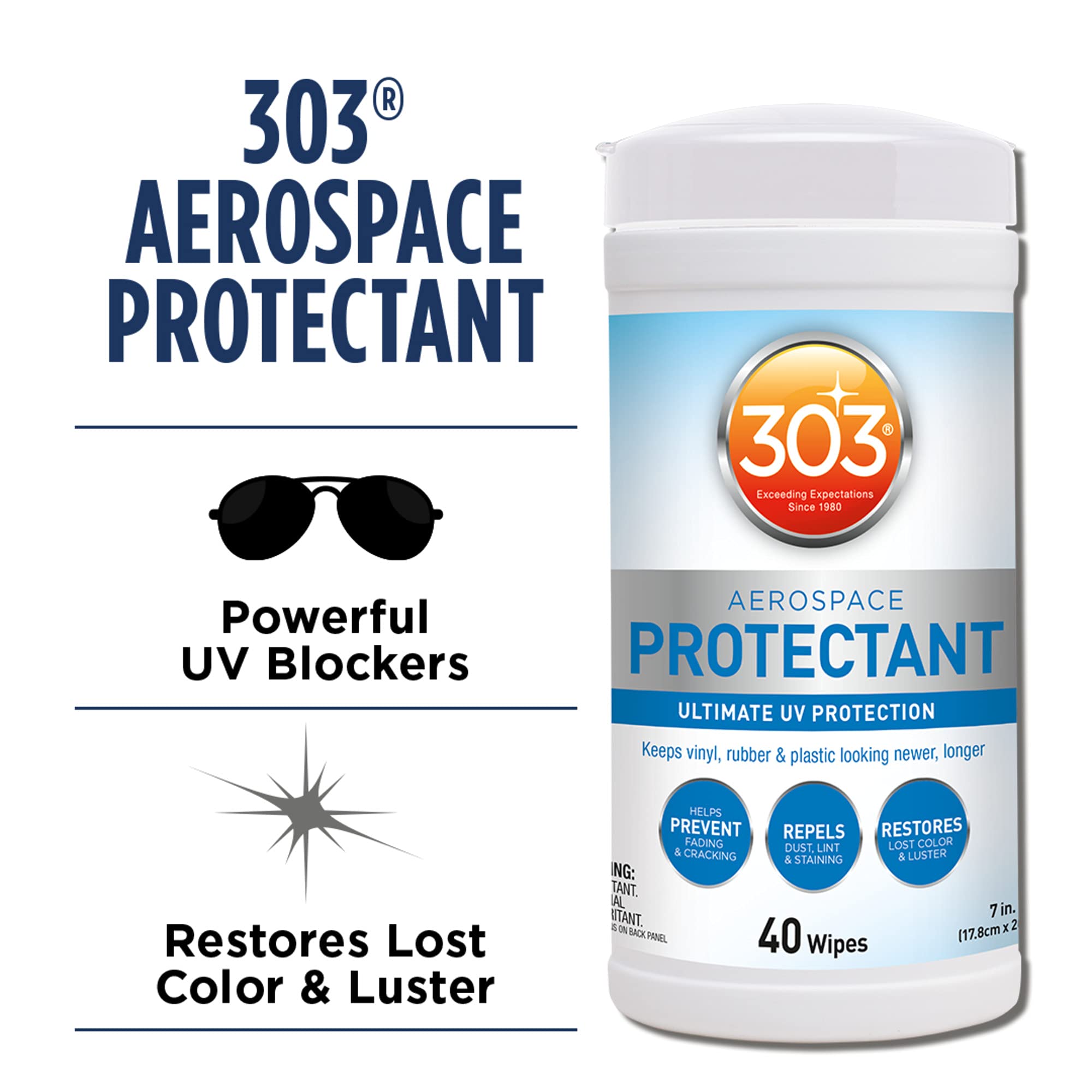 303 Products wipe closeup texture showing saturated cloth and effective coverage