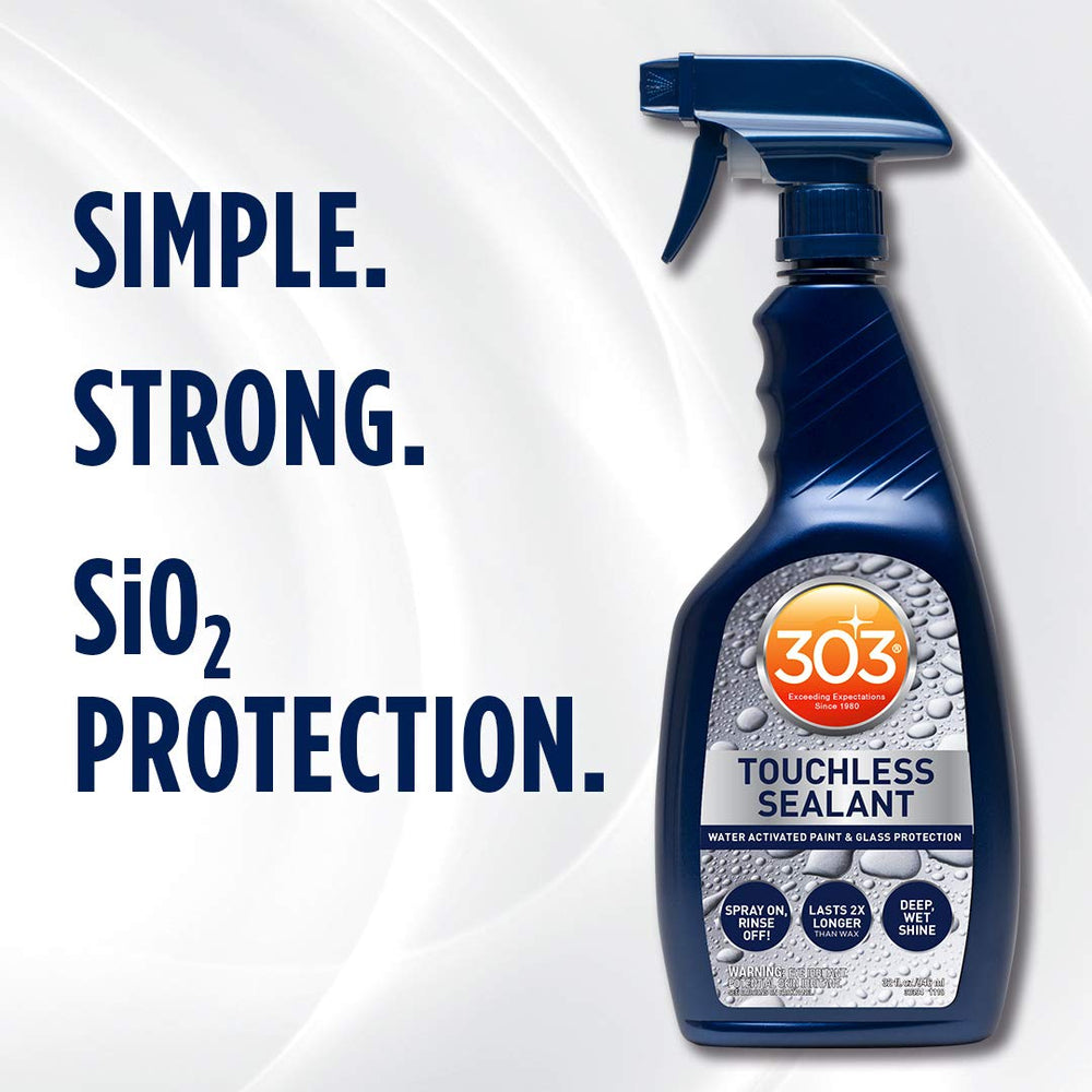 303 Products forming water beads on paint for fast runoff and drying