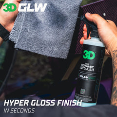3D GLW being applied on a car panel highlighting quick wipe-on application
