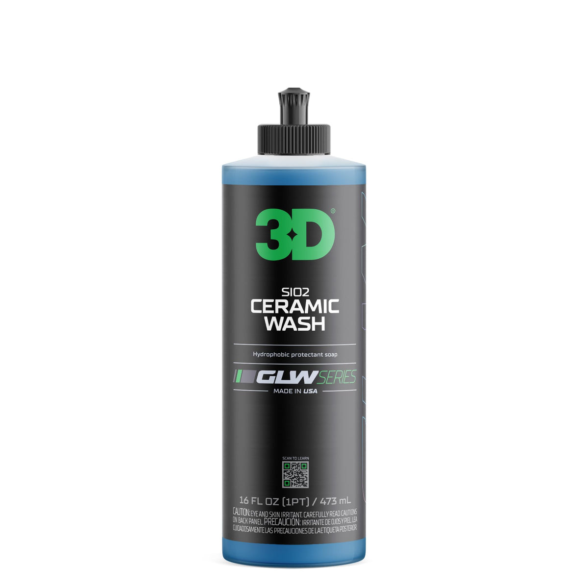 3D GLW front bottle showing product and branding for quick identification and trust