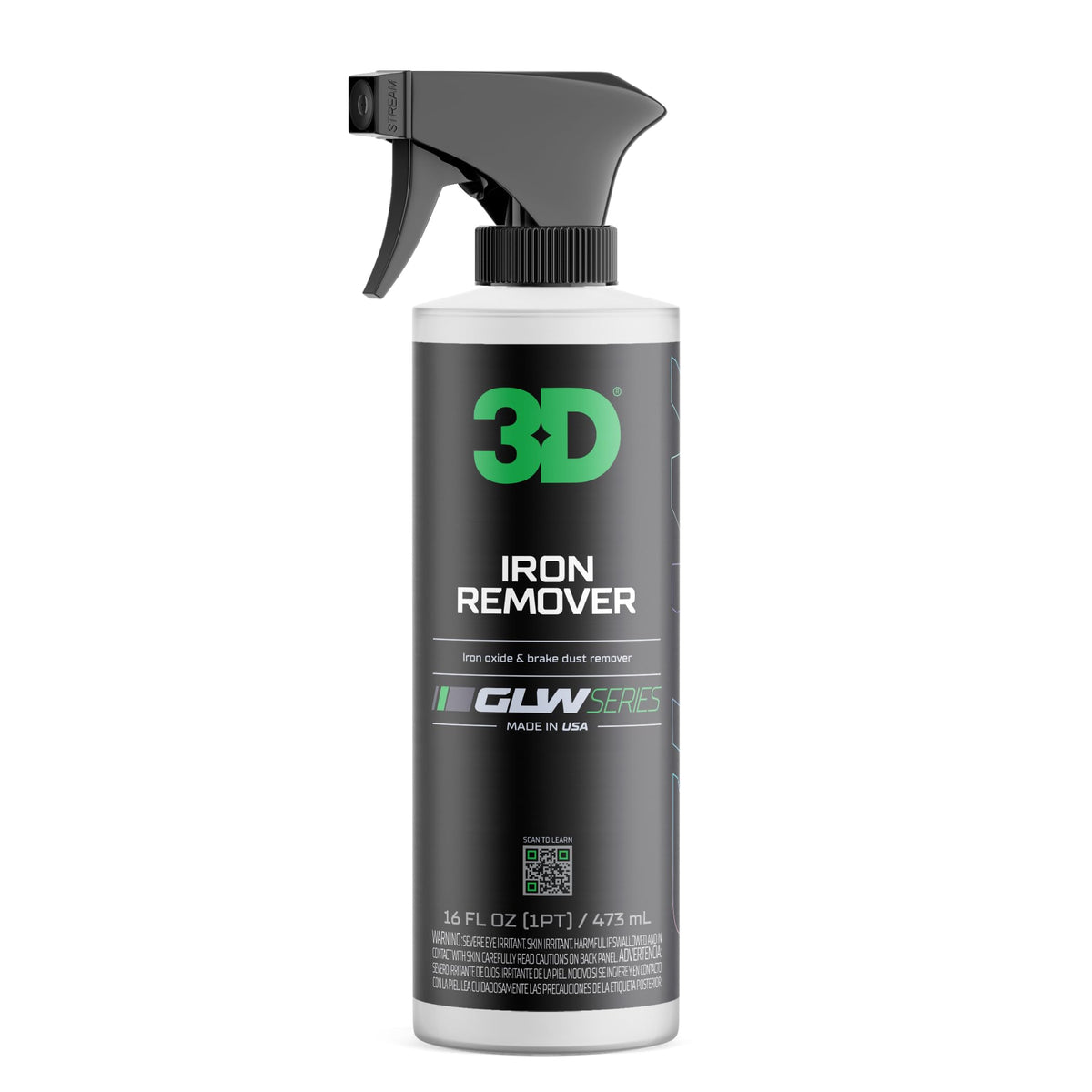 3D GLW front label showing product name and 16 oz size benefit