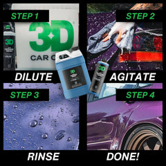 3D GLW rich suds texture demonstrating slick lubrication for scratch-free washing