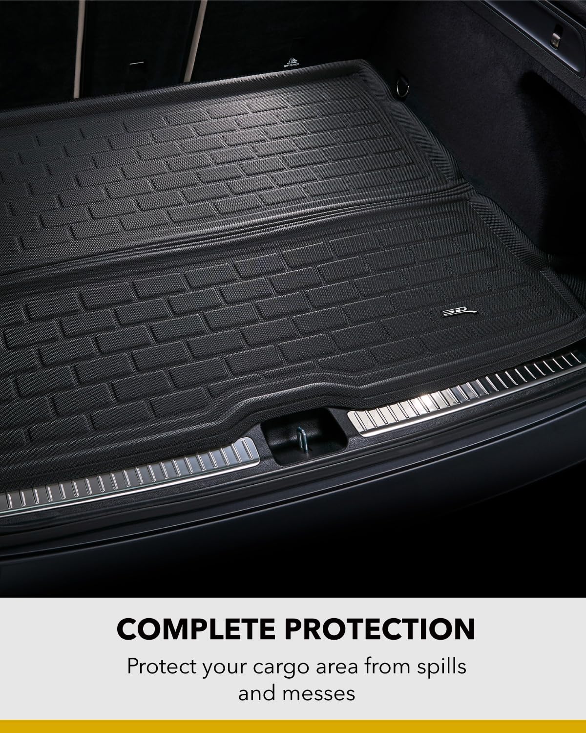 3D MAXpider raised edge detail containing spills and debris effectively