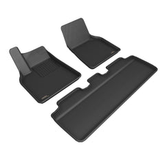 3D MAXpider front driver side mat showing perfect Model Y fit and protection
