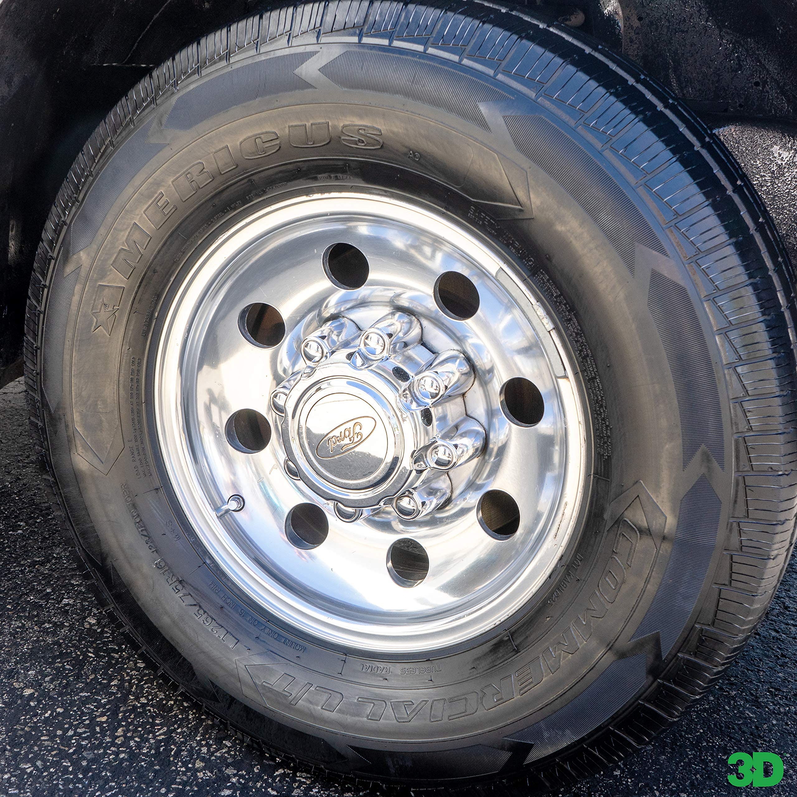 3D applicator pad spreading protectant for controlled, streak-free shine