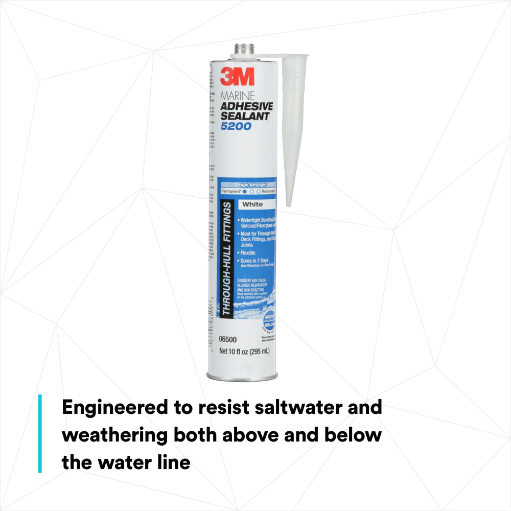 3M 5200 sealing a through-hull fitting — reliable below-waterline protection