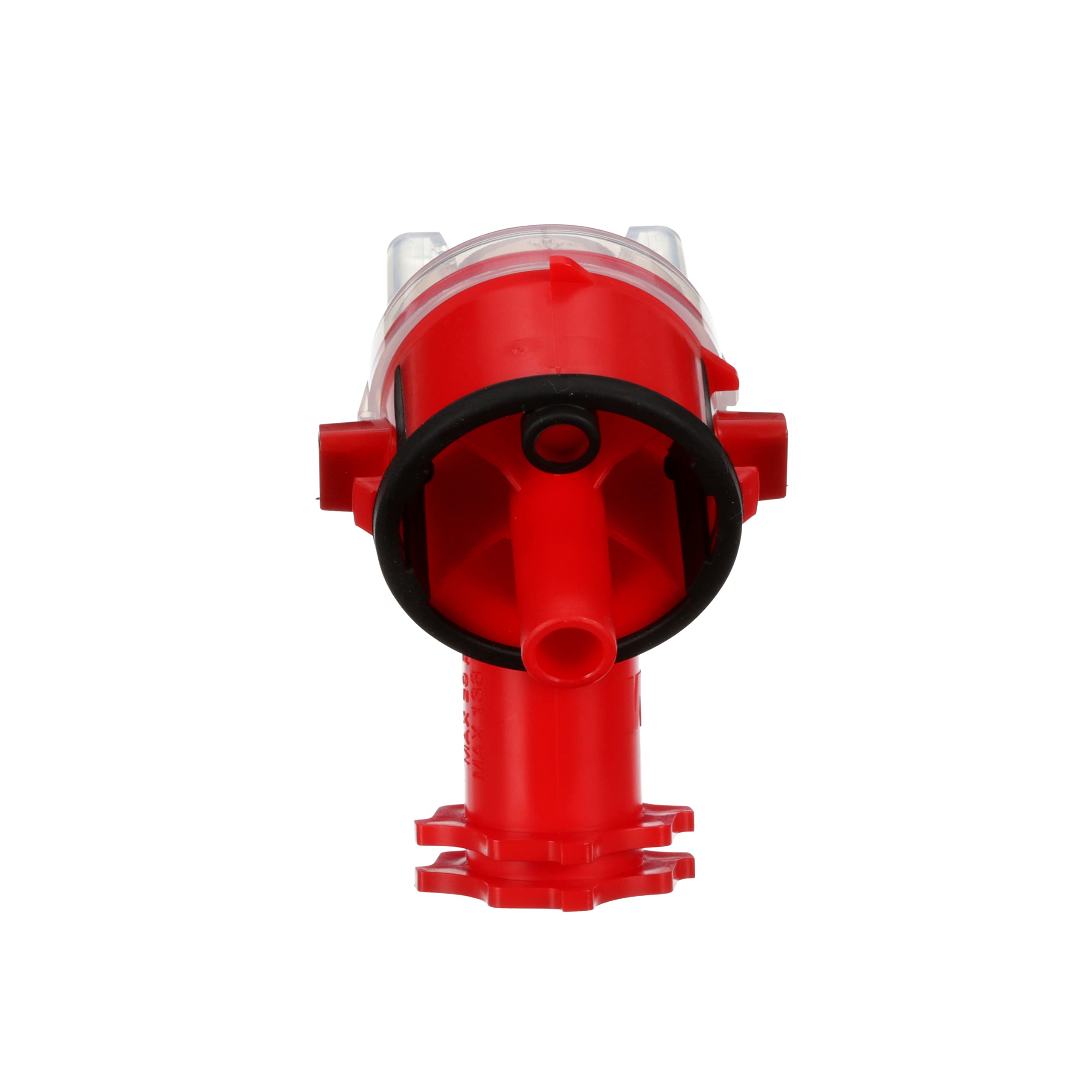 3M Accuspray close-up of clear plastic atomizing head detail showing easy-clean visibility