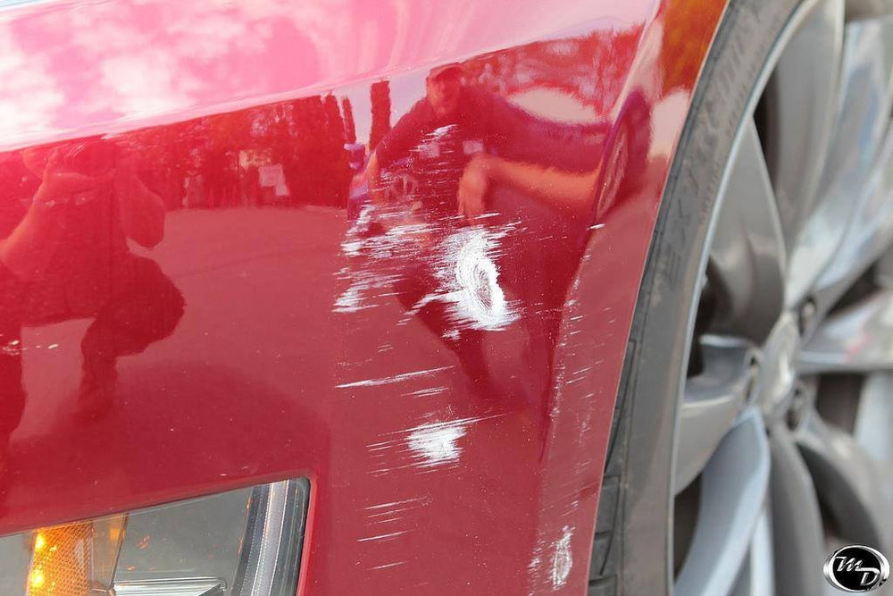 3M film reflecting light on paint showing invisible finish benefit