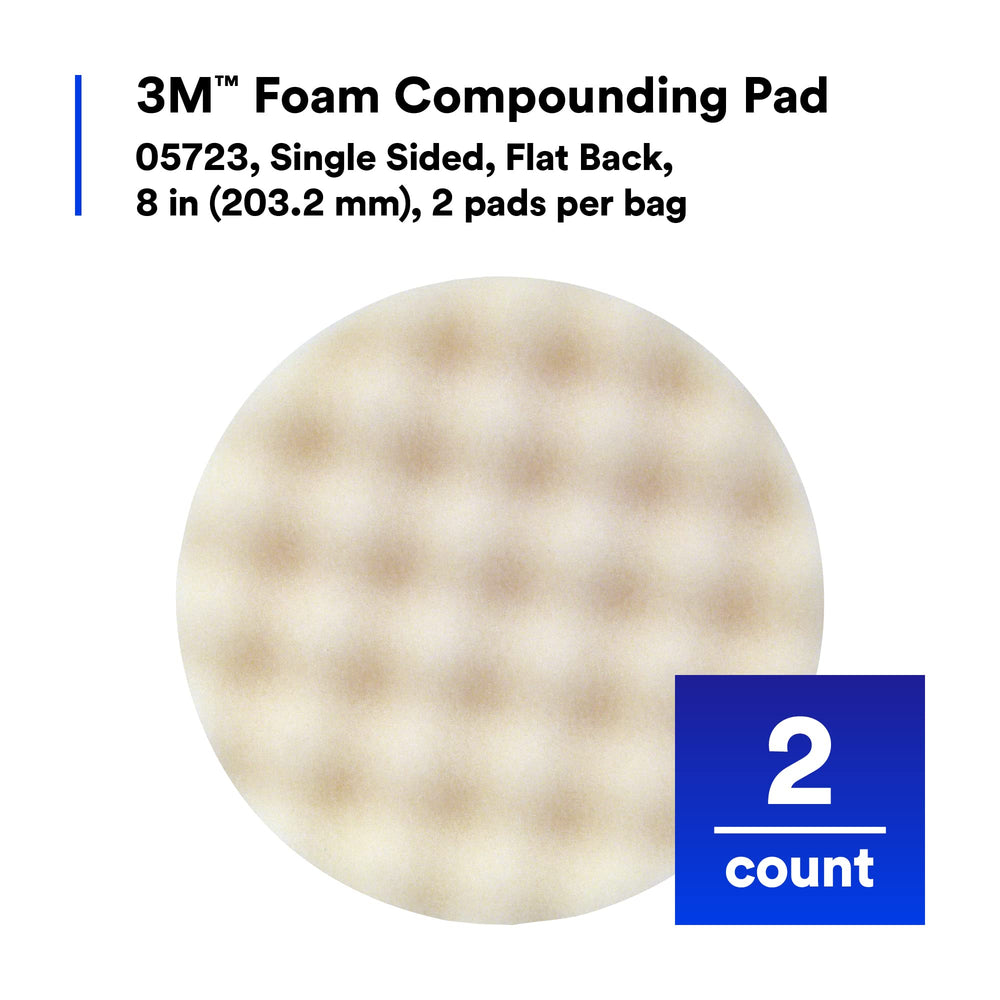 3M pad convoluted foam closeup highlighting compound retention benefit