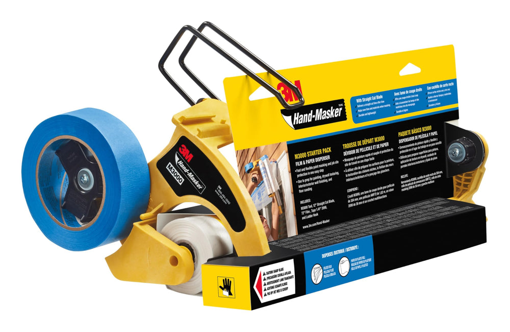 3M hand-masker loaded film detail illustrating smooth feed and labor savings