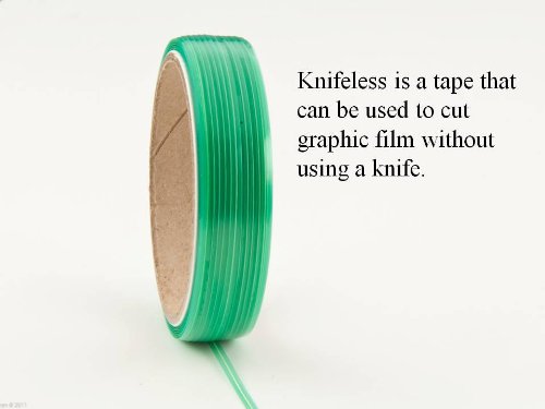 3M knifeless translucent tape close-up showing texture and precise alignment benefit