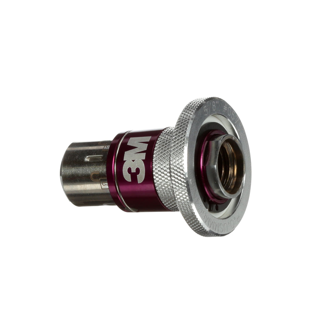 3M adaptor thread detail close-up showing 5/8 inch fit for secure connection