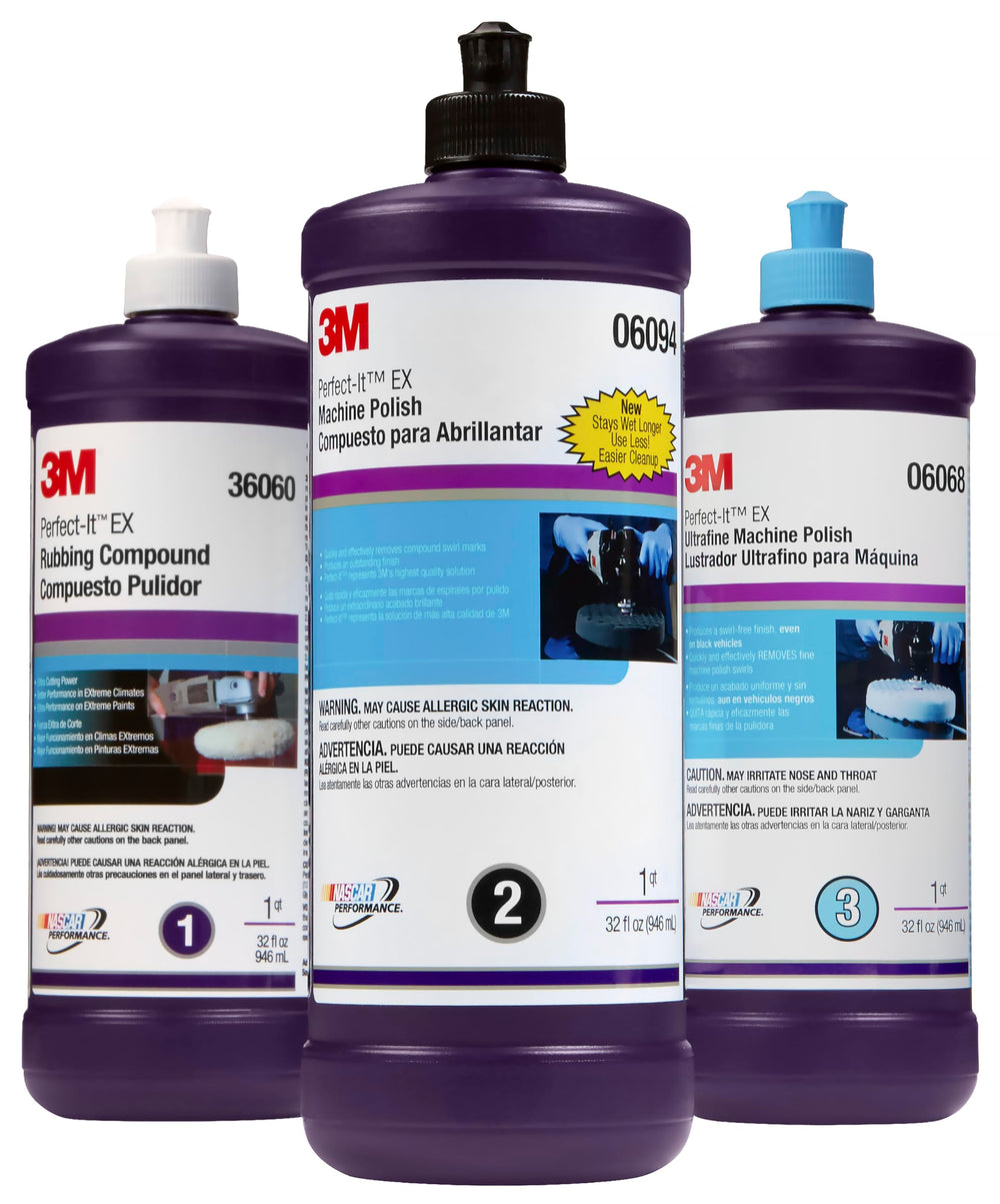 3M Perfect-It on boat gelcoat showing improved gloss and uniformity