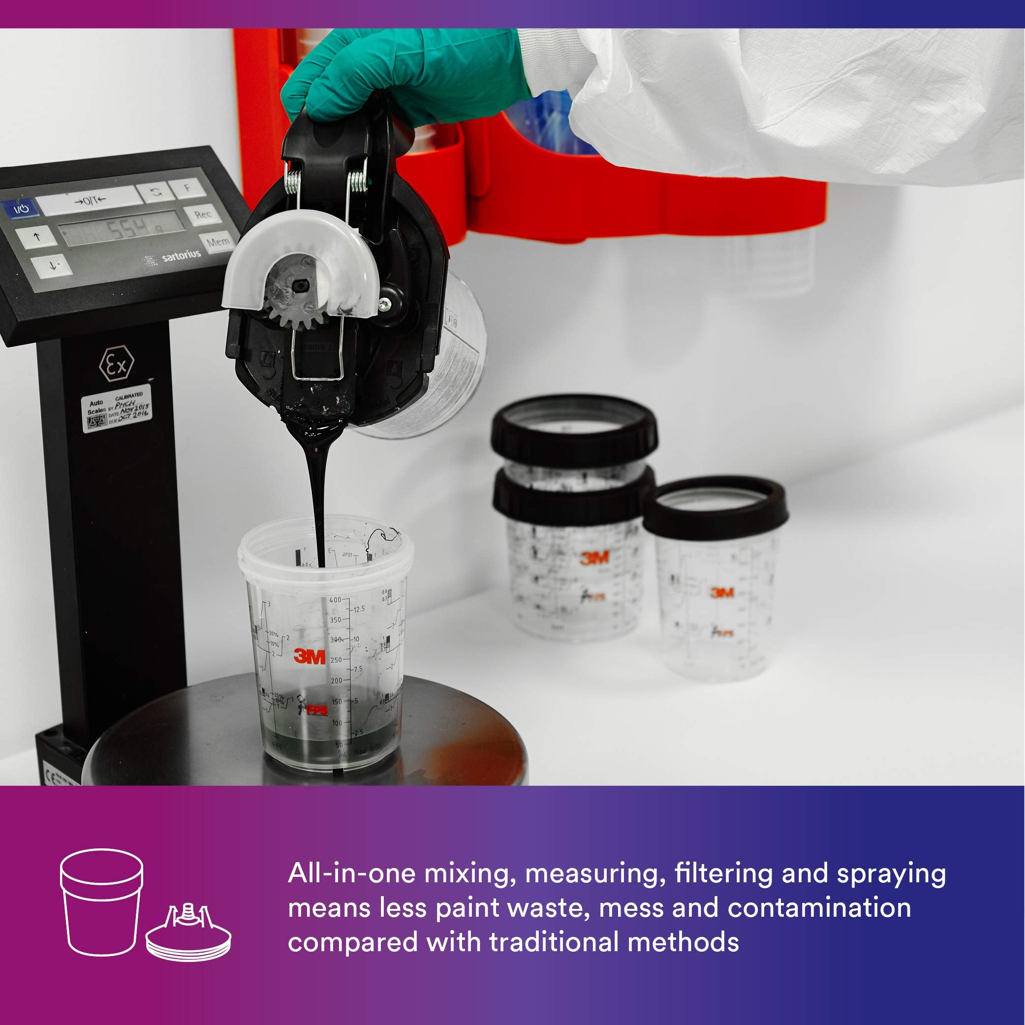 3M 200‑micron filter mesh macro showing particulate removal benefit