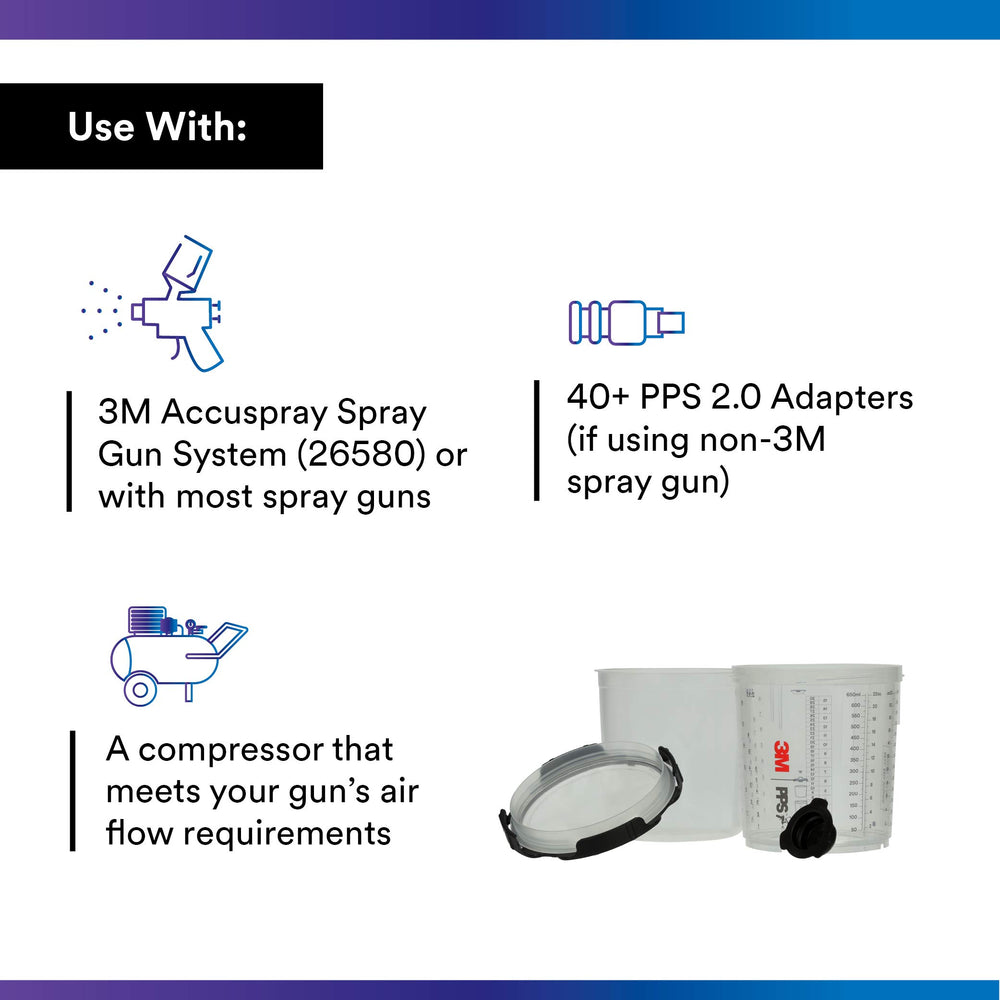 3M disposable liner detail demonstrating clean, single-use paint containment