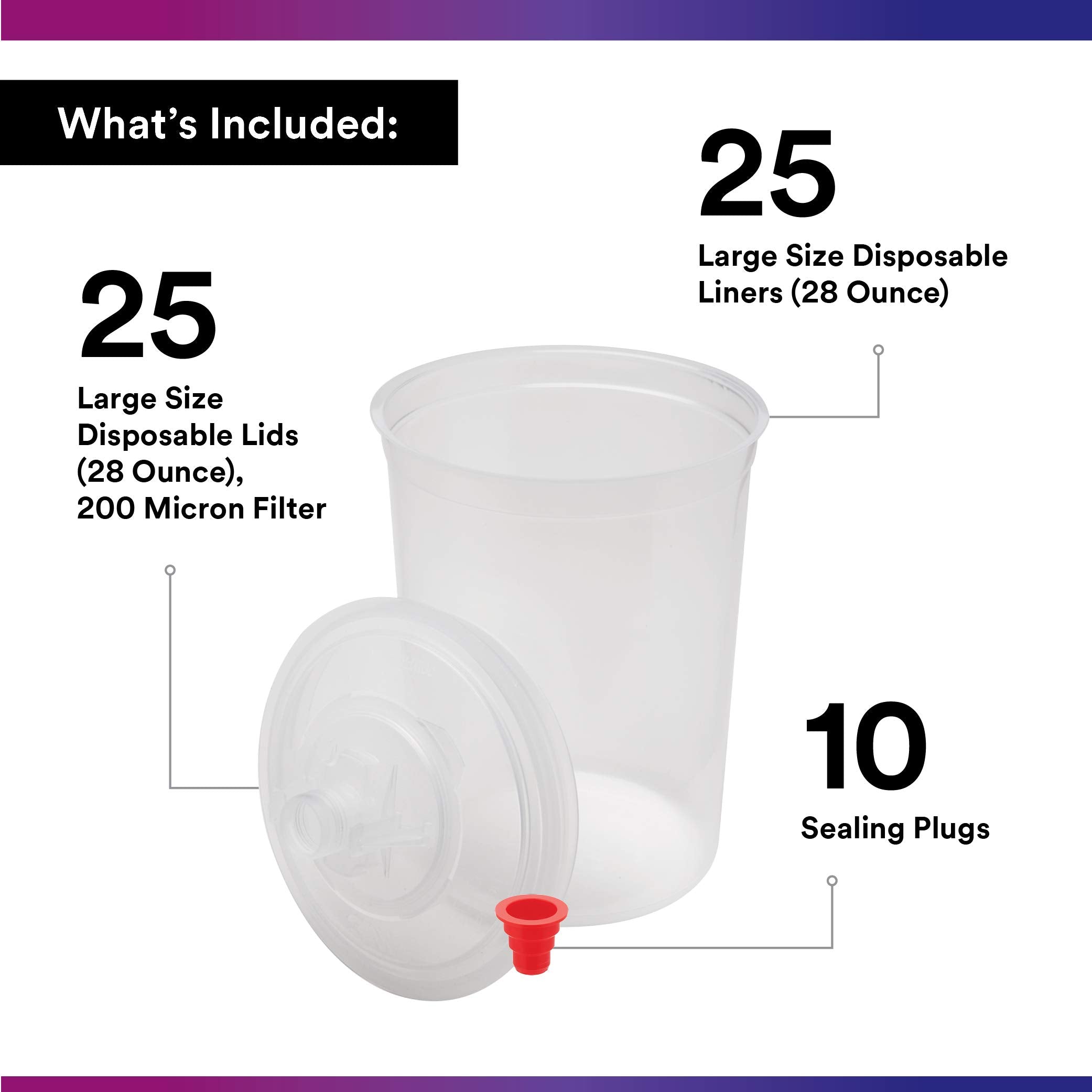3M close-up of disposable liner highlighting easy mixing and less waste