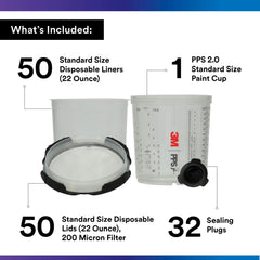 3M reusable hard cup close-up with ratio markings for precise mixing