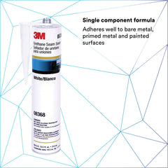 3M urethane seam sealer cartridge nozzle close-up for precise dispensing