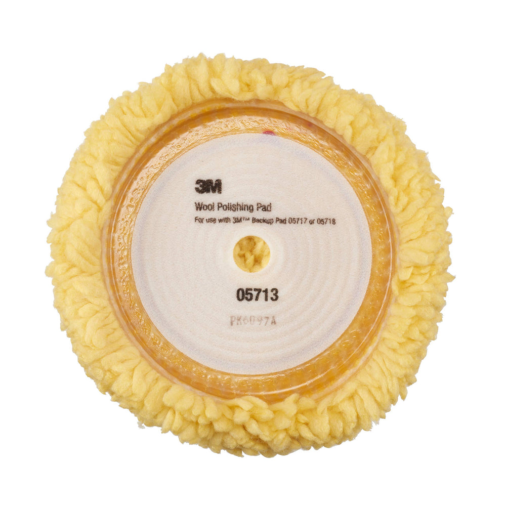 3M wool pad close-up of blended fibers for fast cutting and refined gloss