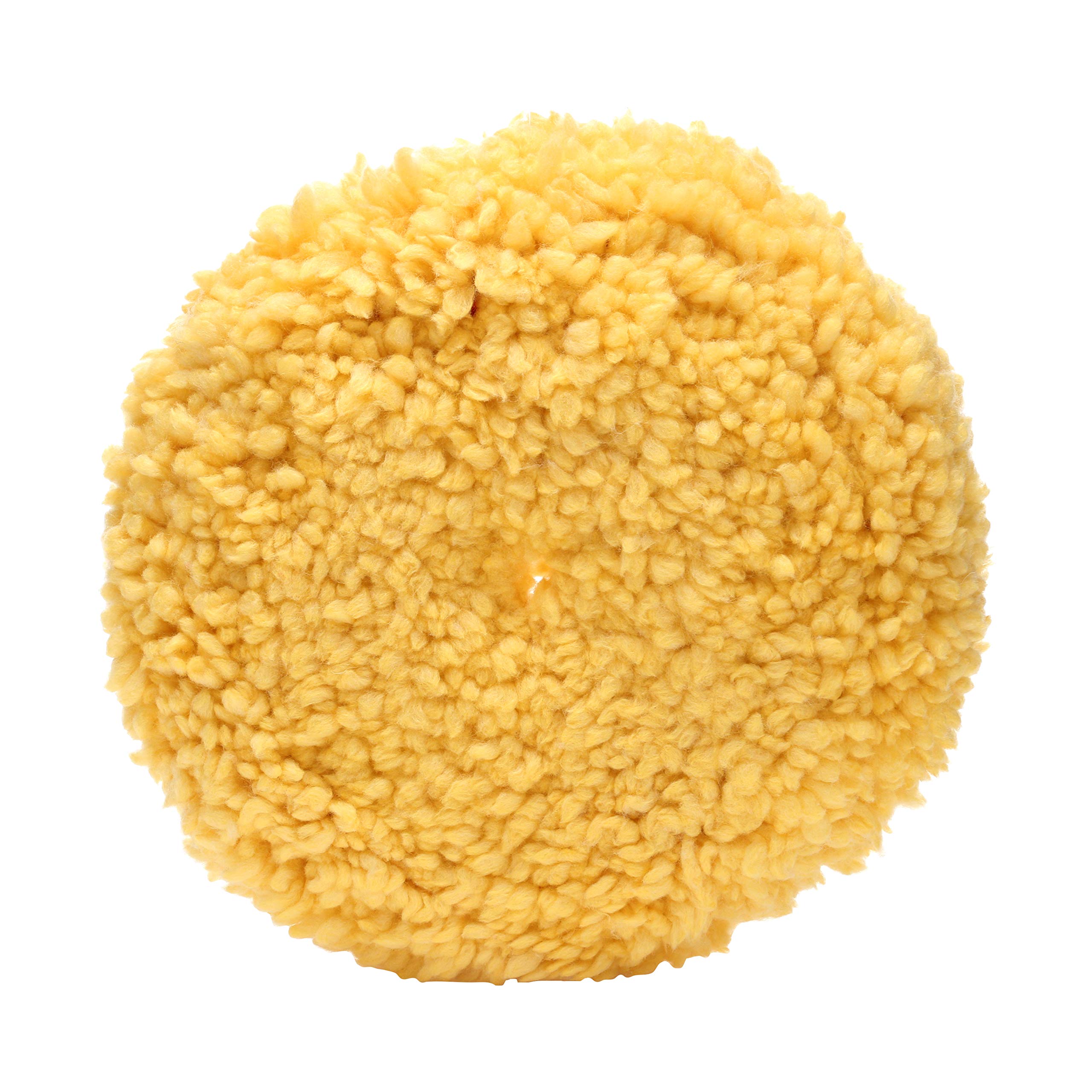 3M wool polishing pad front view showing Hookit backing and quick attachment benefit