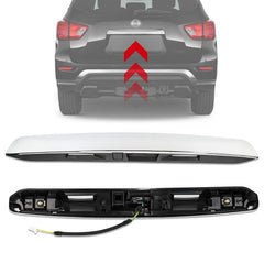 3mirrors chrome tailgate handle front view showing clean fit and restored look