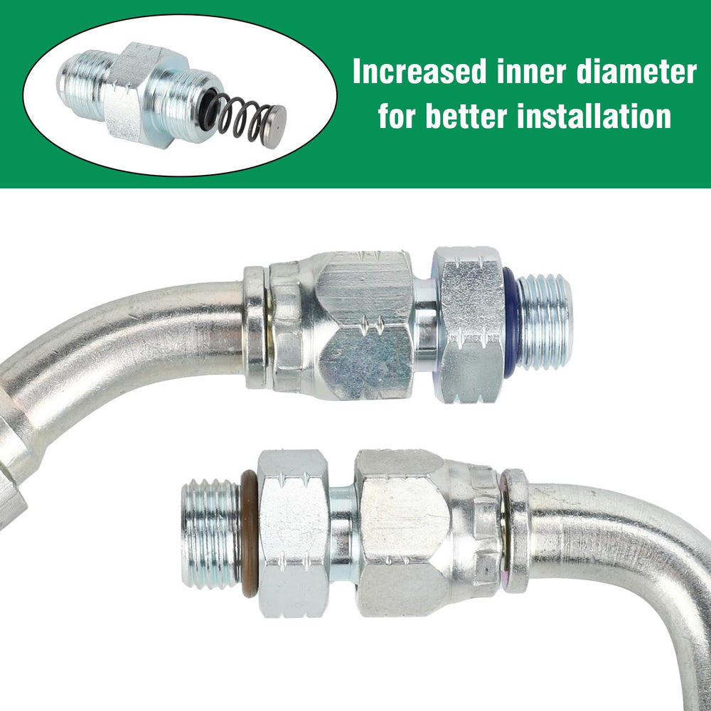 3mirrors hose length comparison showing accurate sizing for factory routing benefit