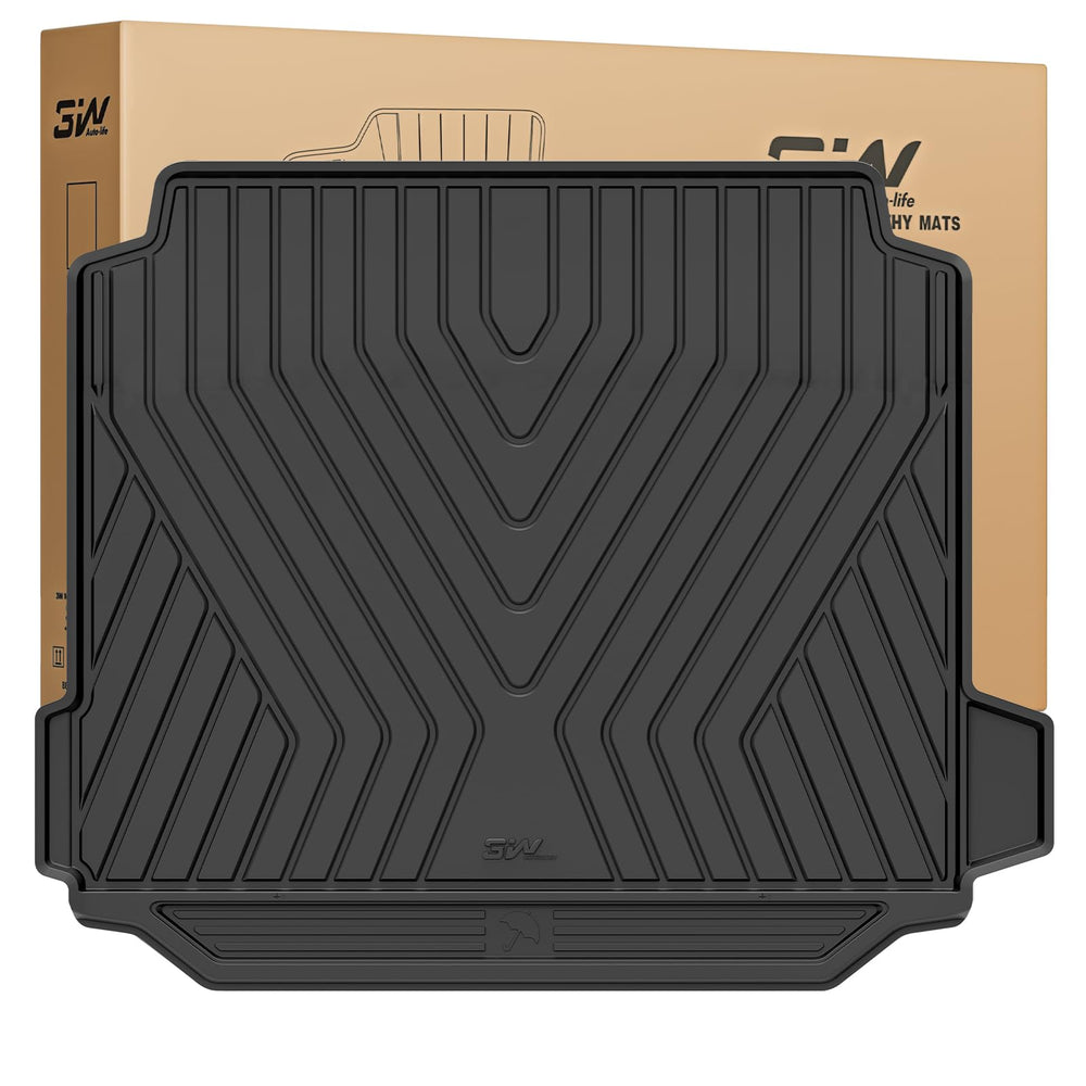 3W BMW X5 cargo liner front view showing full trunk coverage and protection