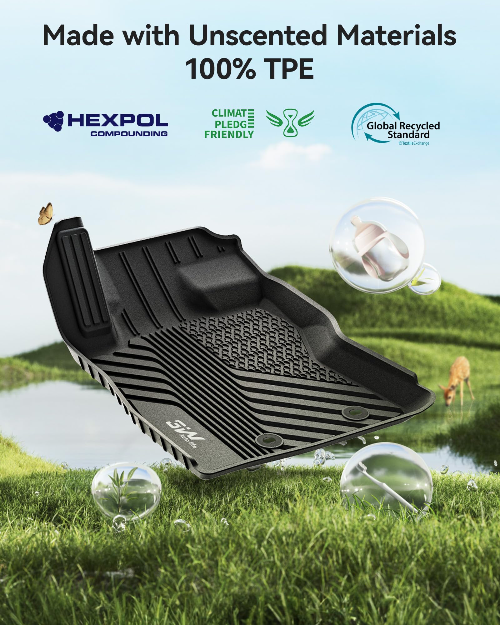 3W flexible TPE material bending to show durability and resilience
