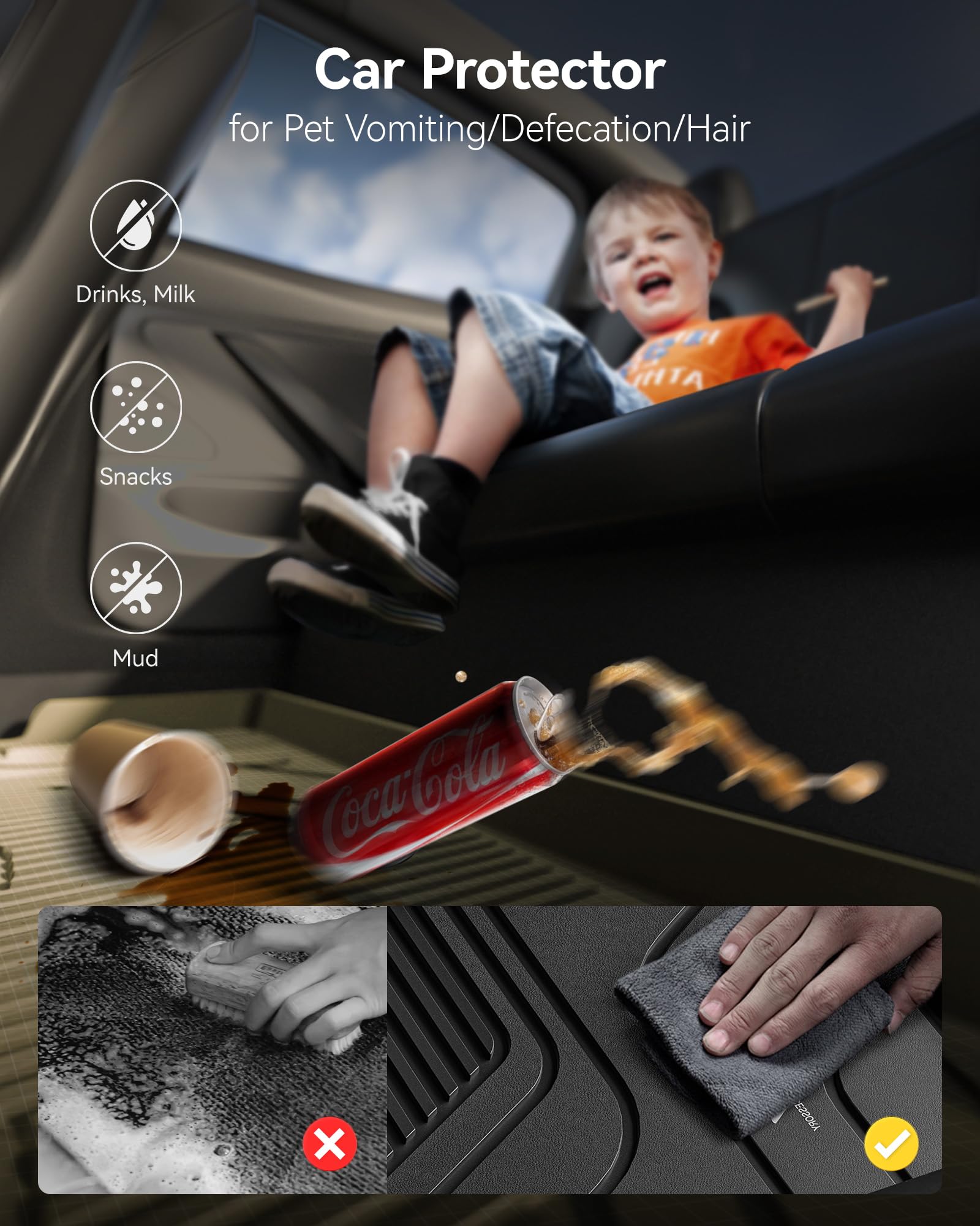 3W lifestyle outdoor truck interior showing protection during wet weather