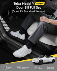 3W rear sill close-up showing precise fit and scratch resistance
